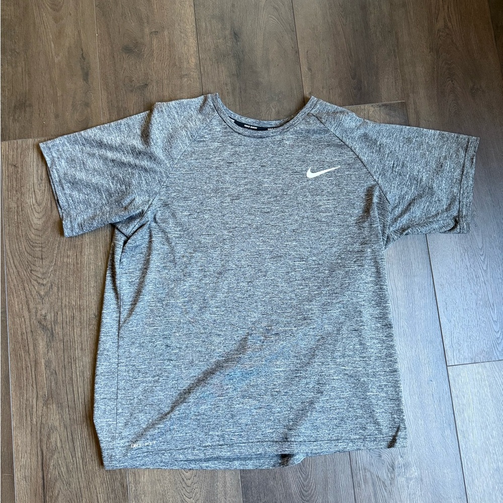 Nike Heather Gray Athletic Crewneck Tee